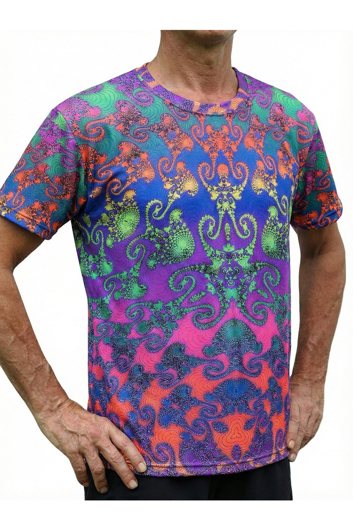 Classic S/S T : Rainbow Jellyfish Fractal