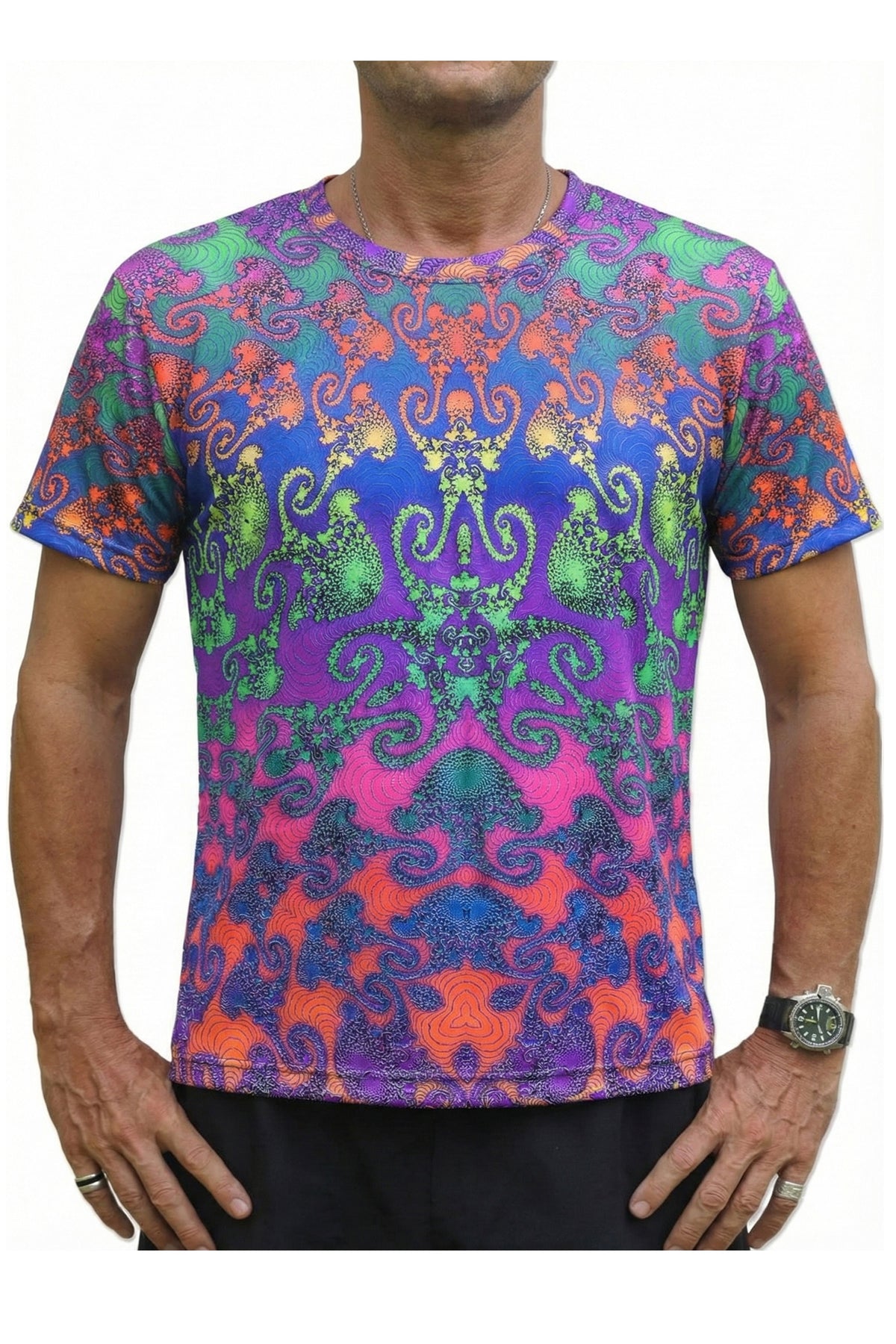 Classic S/S T : Rainbow Jellyfish Fractal