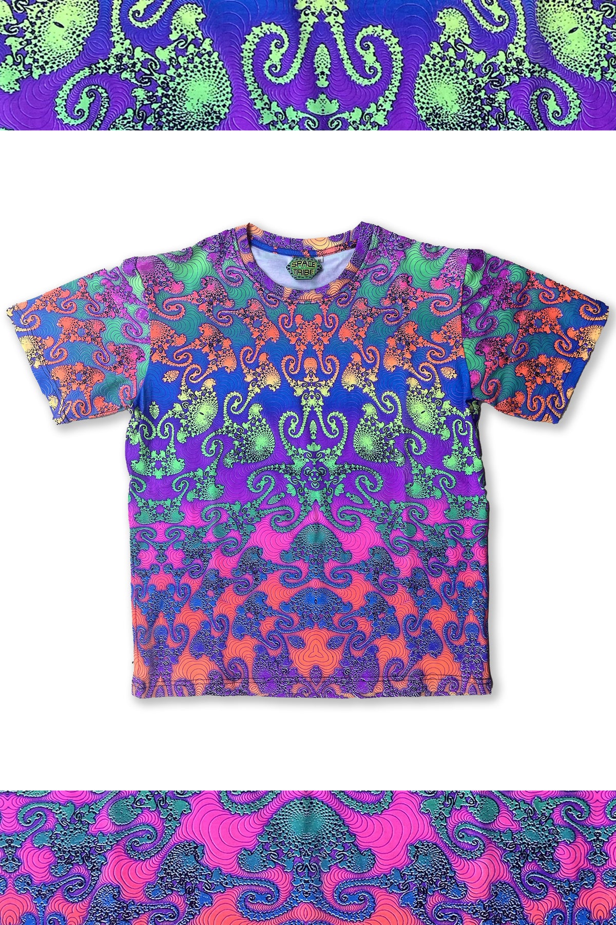 Classic S/S T : Rainbow Jellyfish Fractal