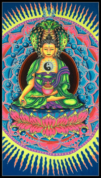 UV Wallhanging :  Fire Lotus Buddha