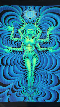 UV Wallhanging : Blue Moon Goddess