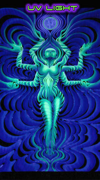 UV Wallhanging : Blue Moon Goddess