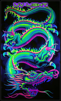 Giant UV Banner : Green Dragon