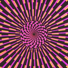 Hooded Crop Top : Purple/Pink Vertigo - Space Tribe