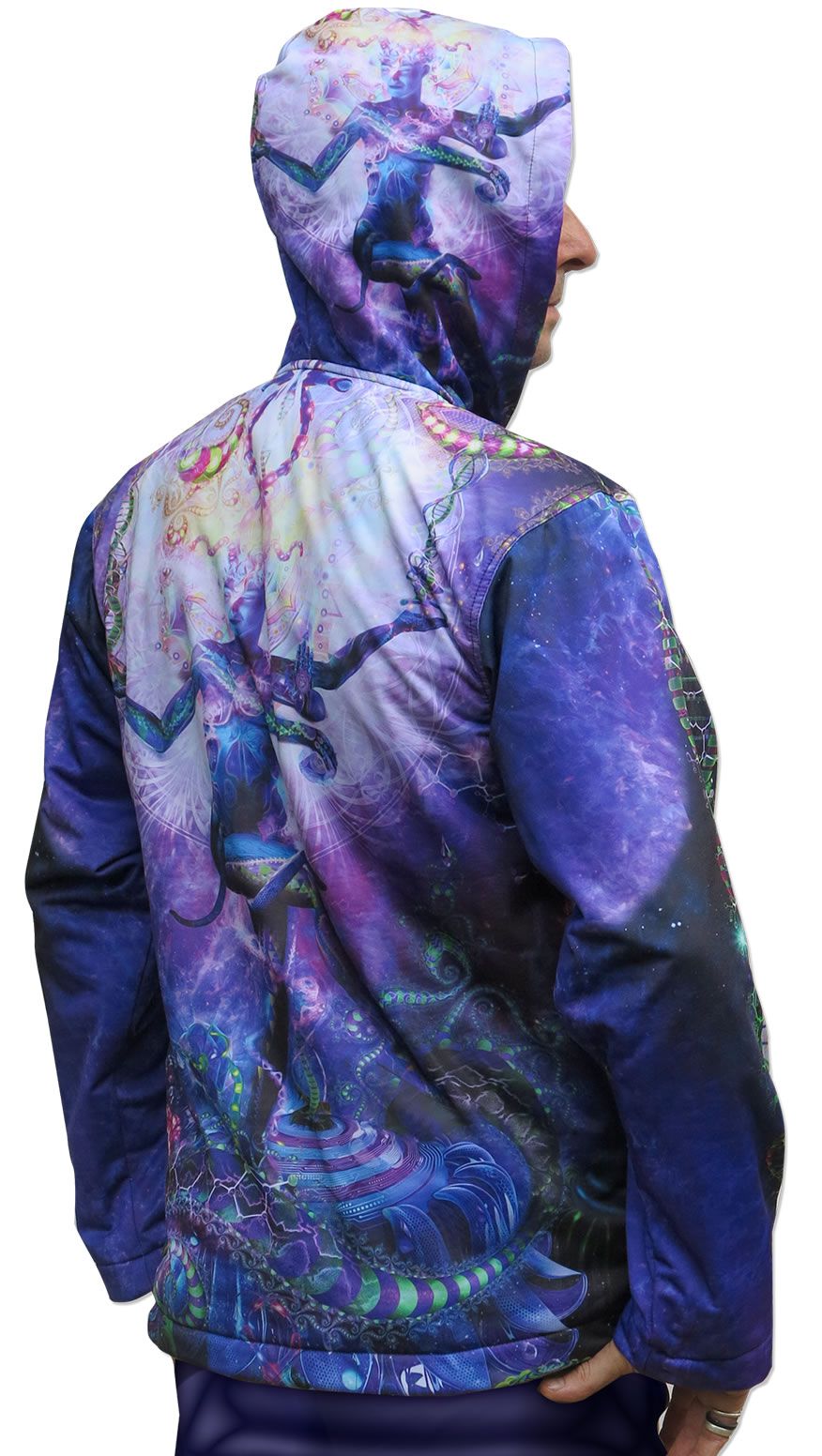 Sublime Hooded  Jacket : Serpentine Apotheosis - Men Jackets - Space Tribe