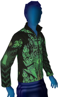 Morph Jacket (No Hood) : Lime Mahakala - Men Jackets - Space Tribe