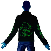 Morph Jacket (No Hood) : Lime Triskelion - Men Jackets - Space Tribe