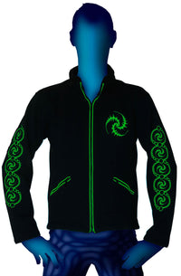 Morph Jacket Pixie Hood : Lime Triskelion - Men Jackets - Space Tribe