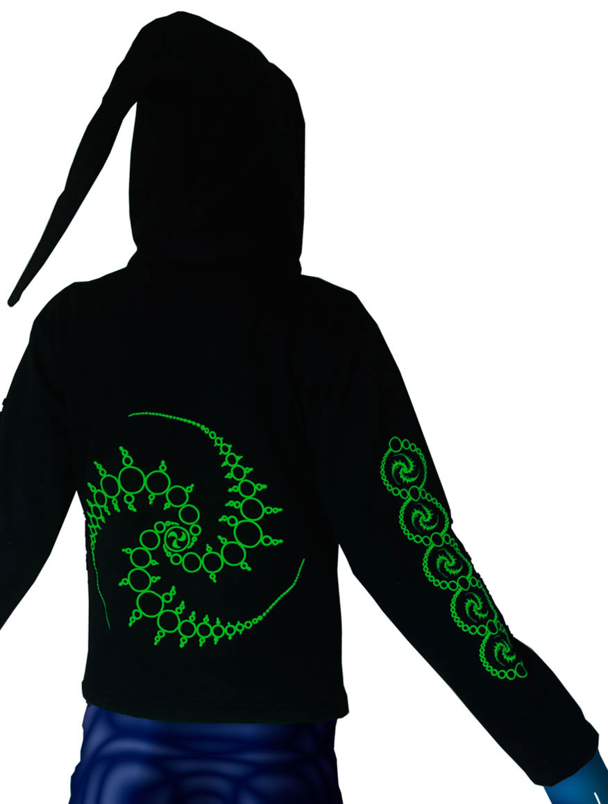 Morph Jacket Pixie Hood Lime Triskelion Space Tribe