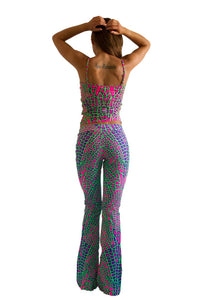 Lycra Flares : Acid Dragonfly - Women Flares - Space Tribe