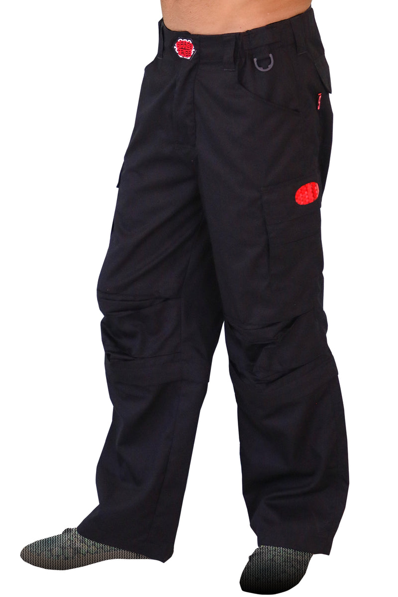 space tribe multi pocket cargo pants-