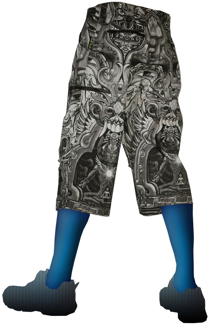 Cyber Shorts : Monochrome Centuari - Men Shorts - Space Tribe