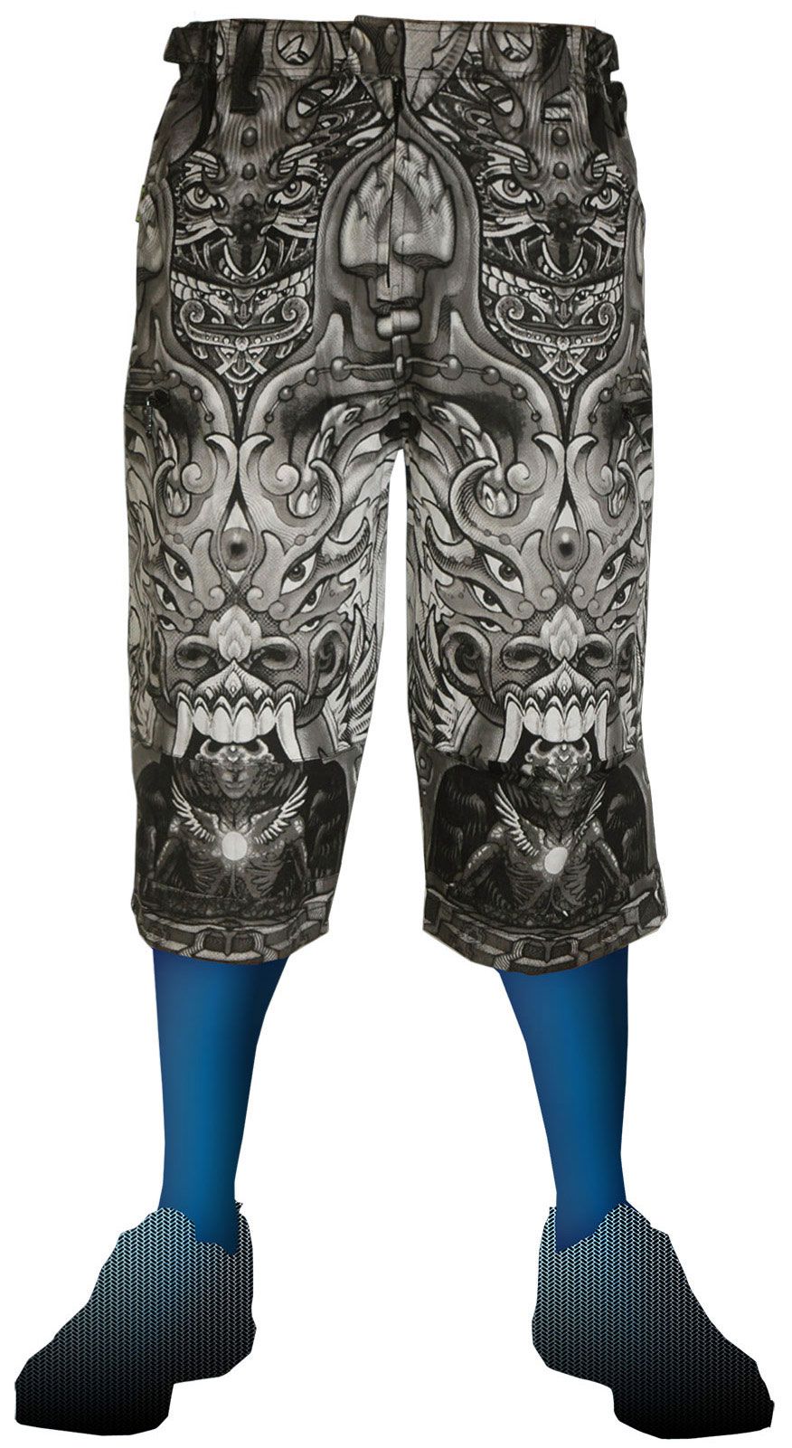 Cyber Shorts : Monochrome Centuari - Men Shorts - Space Tribe