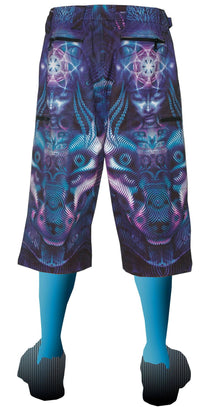 Cyber Shorts : Violet Foxy Lady - Men Shorts - Space Tribe