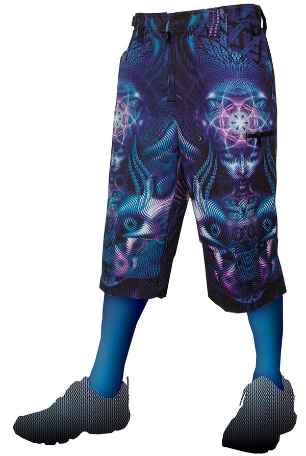 Cyber Shorts : Violet Foxy Lady - Men Shorts - Space Tribe