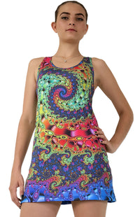 Sublime Tank Girl : Whirlpool Fractal - Women Tops - Space Tribe
