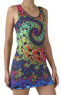 Sublime Tank Girl : Whirlpool Fractal - Women Tops - Space Tribe
