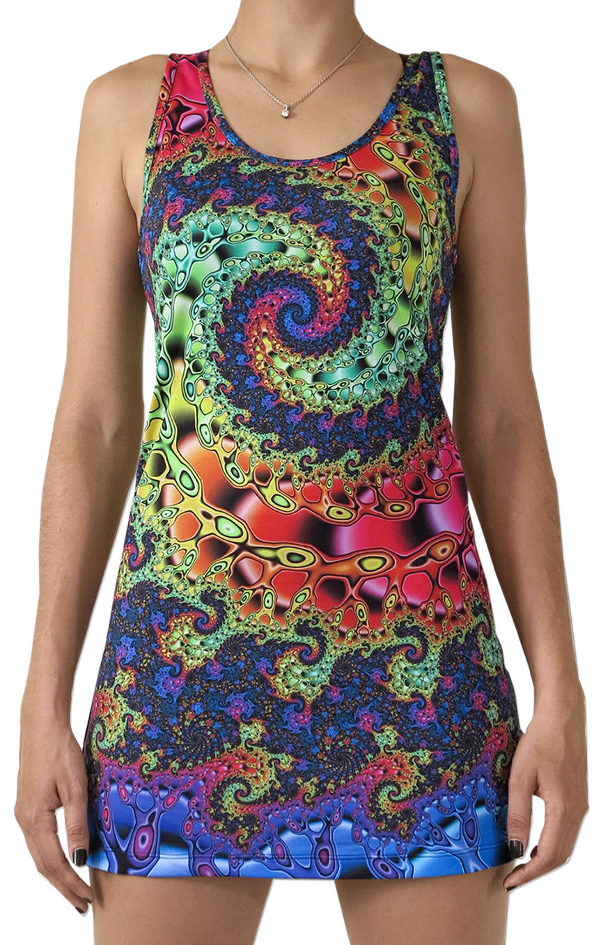 Sublime Tank Girl : Whirlpool Fractal - Women Tops - Space Tribe