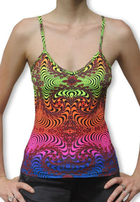 Strap Top : Rainbow Fractal - Women Tops - Space Tribe
