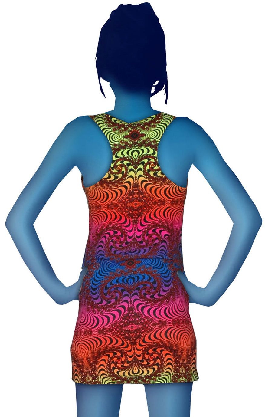 Tank Gurl : Rainbow Fractal - Women Tops - Space Tribe