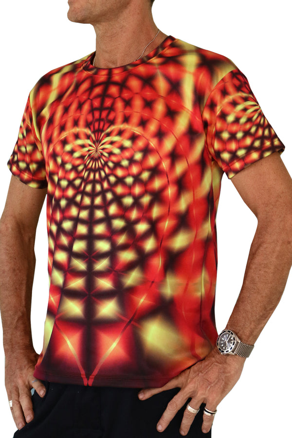 UV Sublime S/S T : Orange Web - Men T-Shirts - Space Tribe