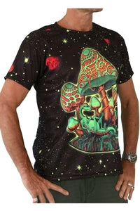 UV Sublime S/S T : Cosmic Shrooms UV - Men T-Shirts - Space Tribe
