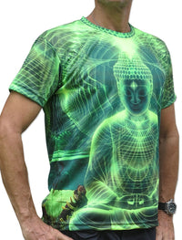 UV Sublime S/S T : Lime Buddha - Men T-Shirts - Space Tribe