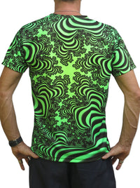 UV Sublime S/S T : Lime Valley Fractal - Men T-Shirts - Space Tribe