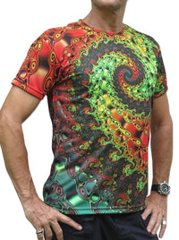 UV Sublime S/S T :  Whirlpool Fractal - Men T-Shirts - Space Tribe