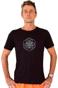 S/S Symbol Print T : Metatronic Lime - Men T-Shirts - Space Tribe