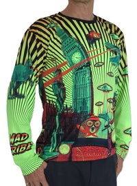 UV Sublime L/S T : Planet gone Mad - Men Long Sleeve T's - Space Tribe