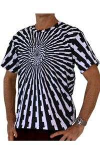 Classic S/S T : Black & White Vertigo - Men T-Shirts - Space Tribe