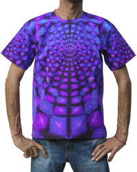 Classic S/S T : Purple Web - Men T-Shirts - Space Tribe