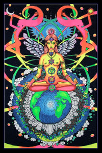 UV Wallhanging : Chakra Goddess - UV Wallhangings - Space Tribe