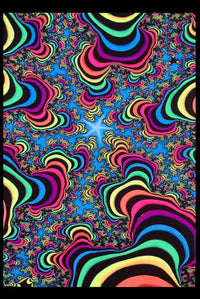 UV Wallhanging : Rainbow Valley Fractal - UV Wallhangings - Space Tribe