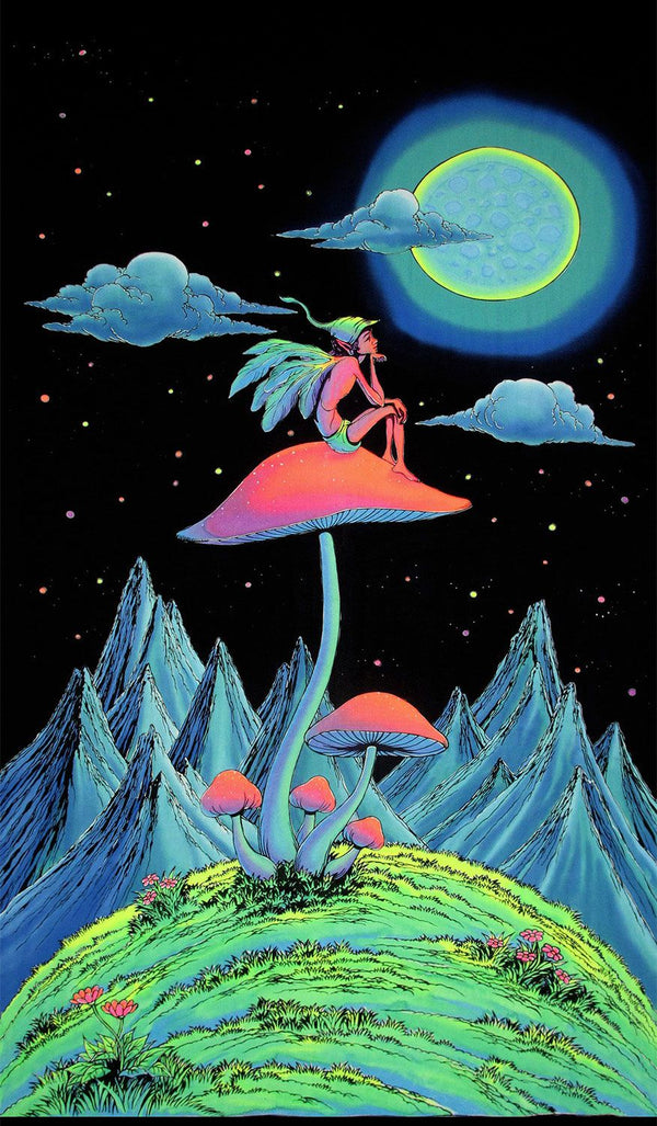 UV Wallhanging : Mushroom Fairy - UV Wallhangings - Space Tribe
