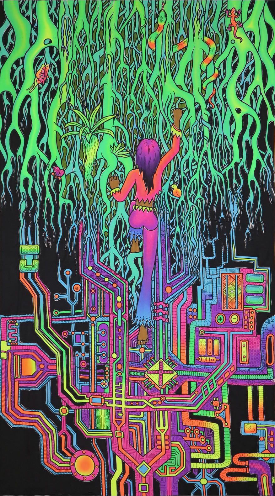 UV Wallhanging : Back2Nature – Space Tribe