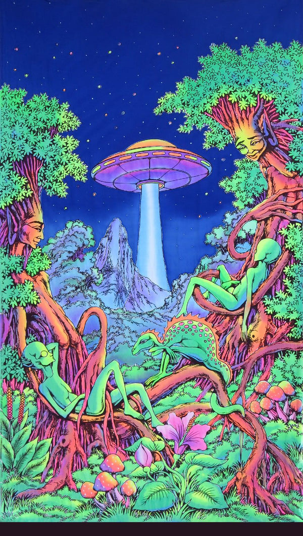 UV Wallhanging : UFO Jungle - UV Wallhangings - Space Tribe