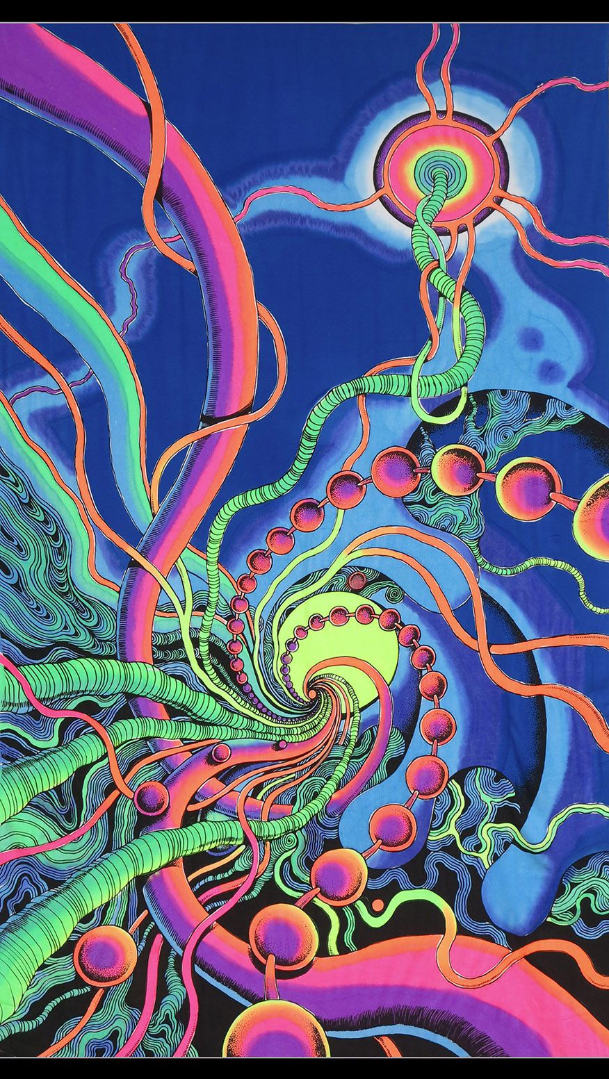 UV Wallhanging : Spiral Threads – Space Tribe