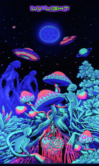 UV Wallhanging : Alien Shrooms
