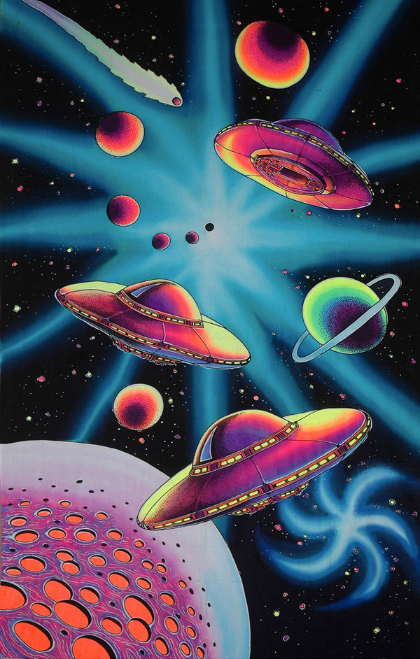 UV Wallhanging : Planet UFO - UV Wallhangings - Space Tribe