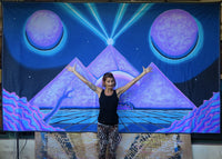Giant UV Banner : Space Pyramid