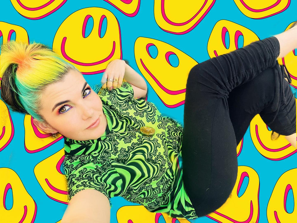 UV Sublime S/S T : Lime Valley Fractal – Space Tribe